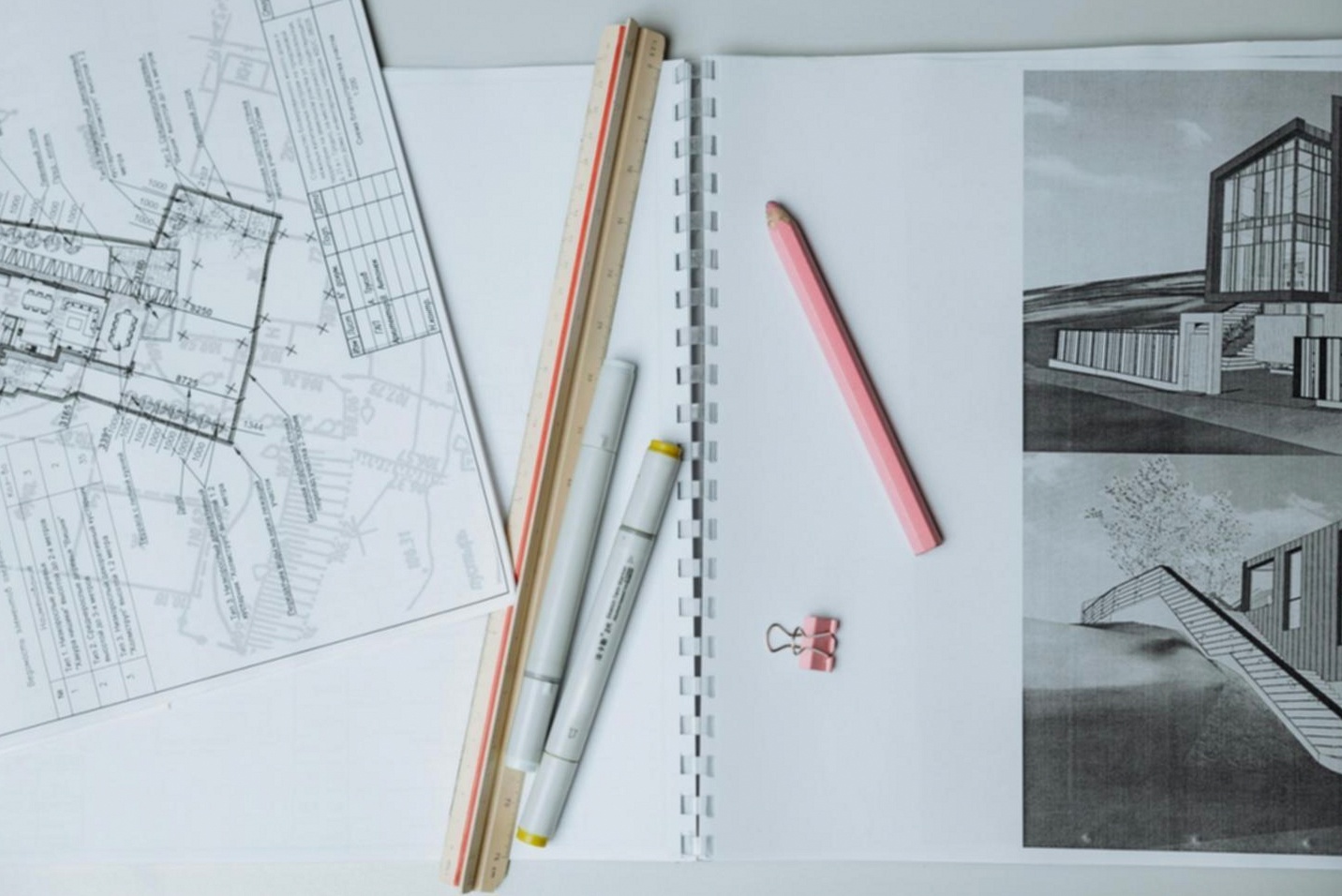 Résultat d'un apprenant — croquis urbain à main levée